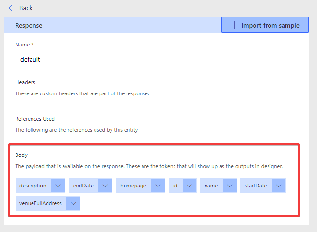 "Default Response Parsed"