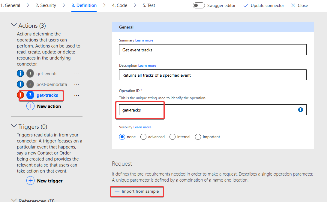 "Add Action With Parameter"