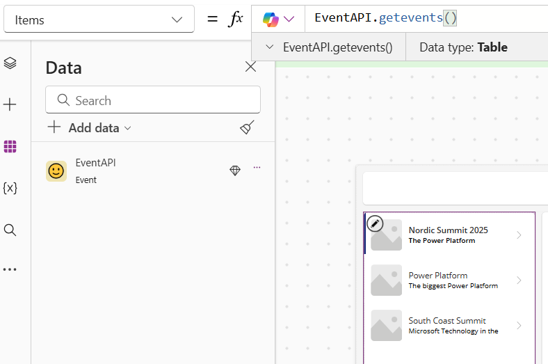 "Use Custom Connector as data source"