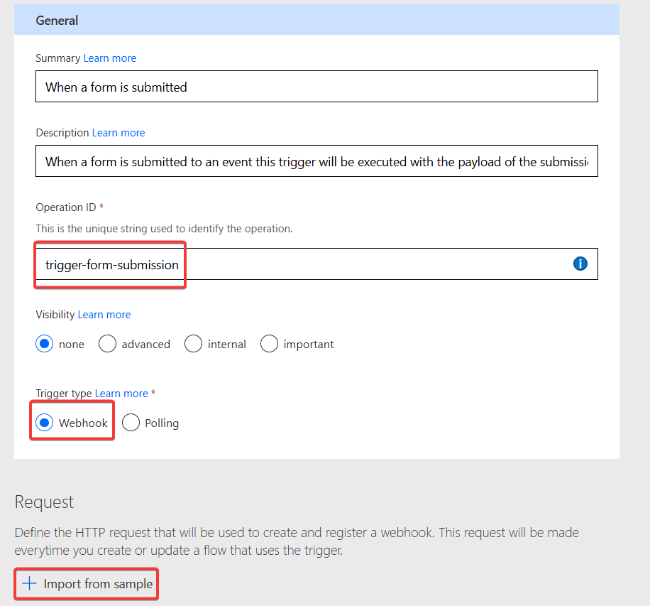 "Trigger attributes"