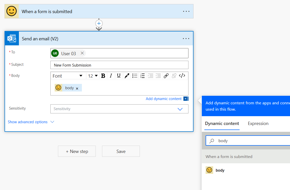 "Notification action"