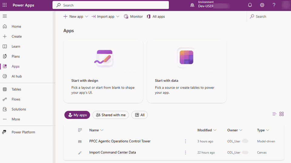 Open the environment and understand the mission · Apps, Automations ...