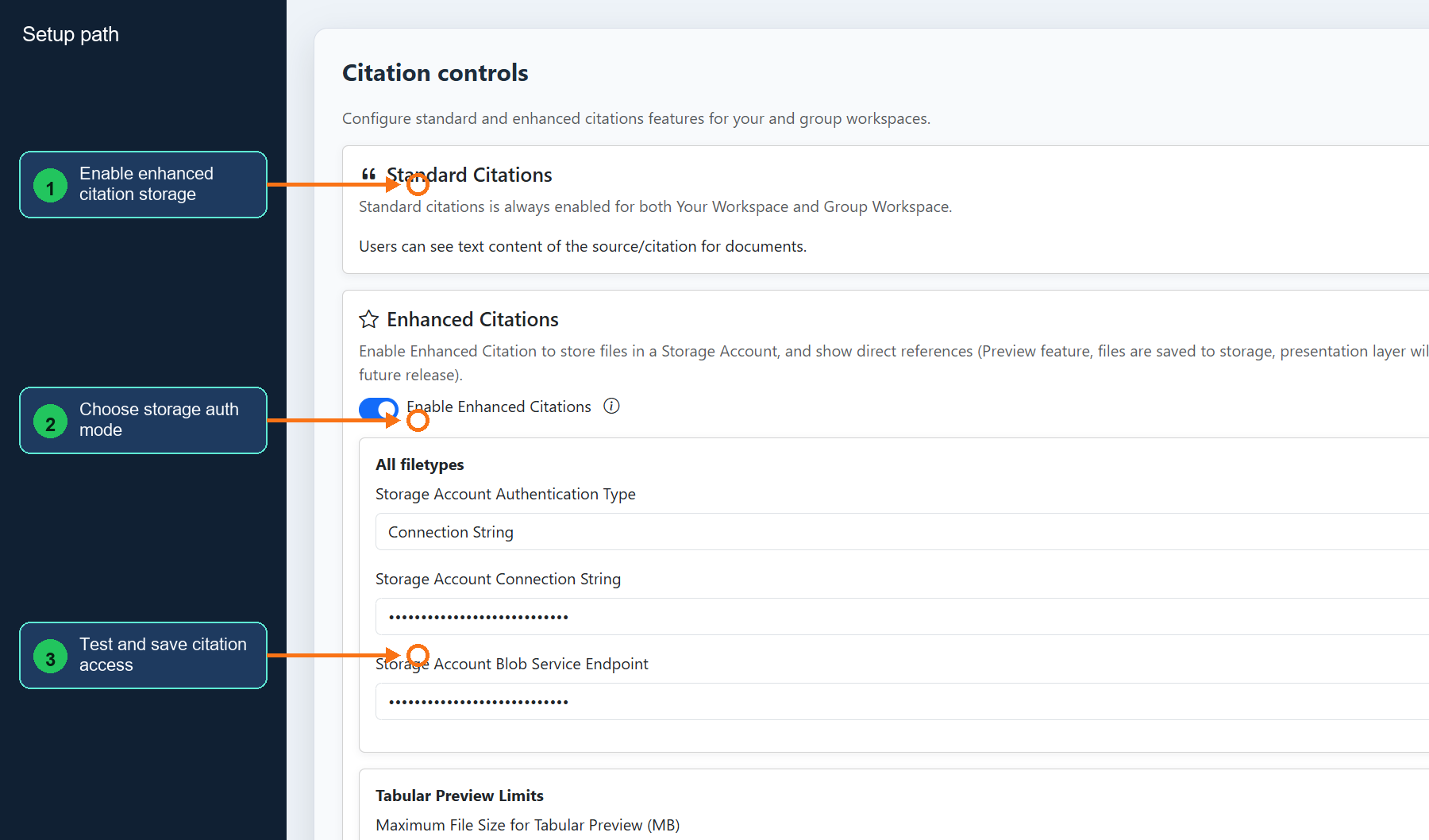 Annotated Citation controls