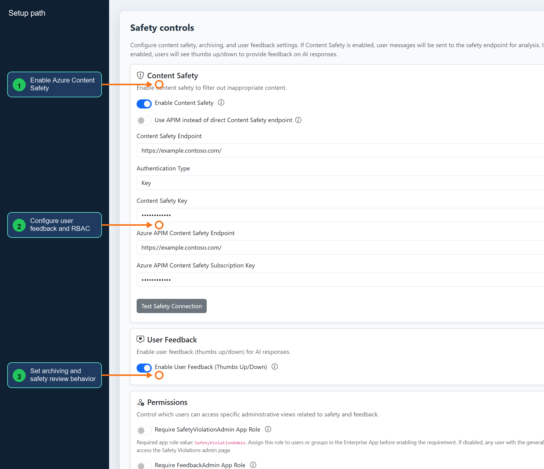 Annotated Safety controls