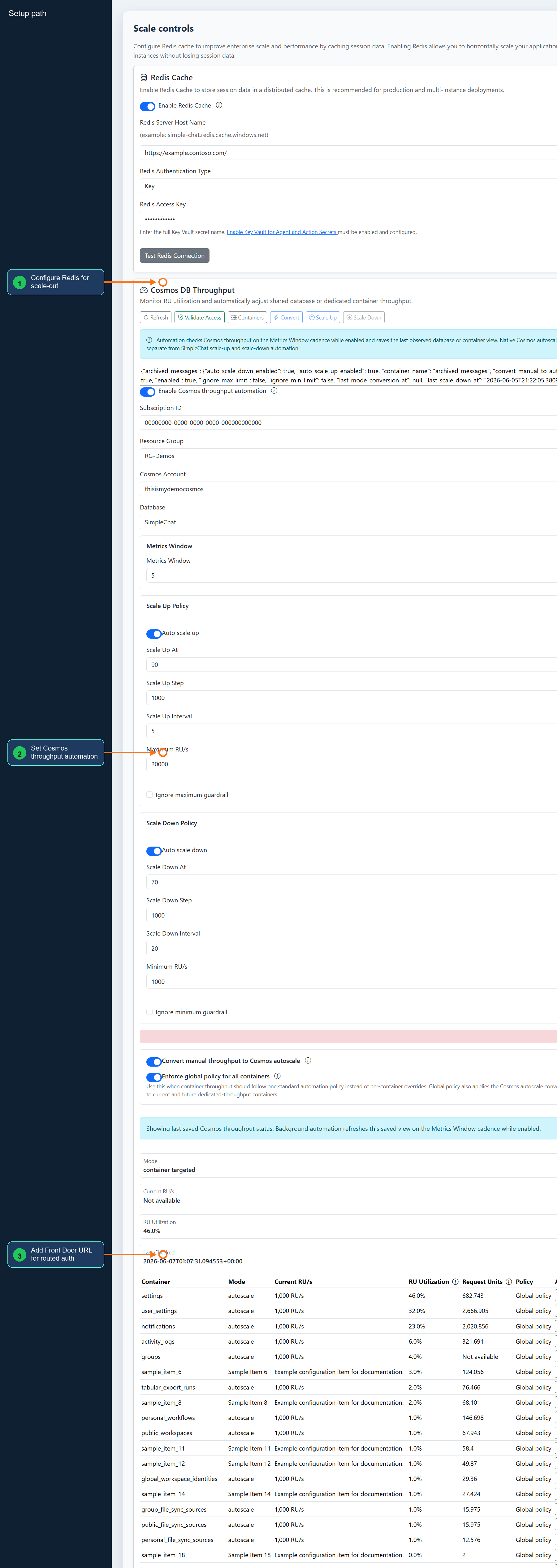 Annotated Scale controls