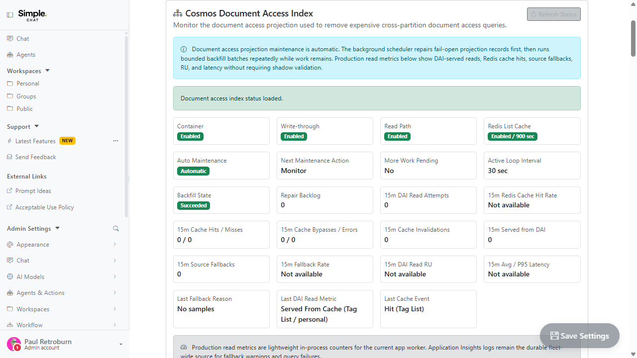 Document Access Index for Faster Workspace Reads screenshot placeholder