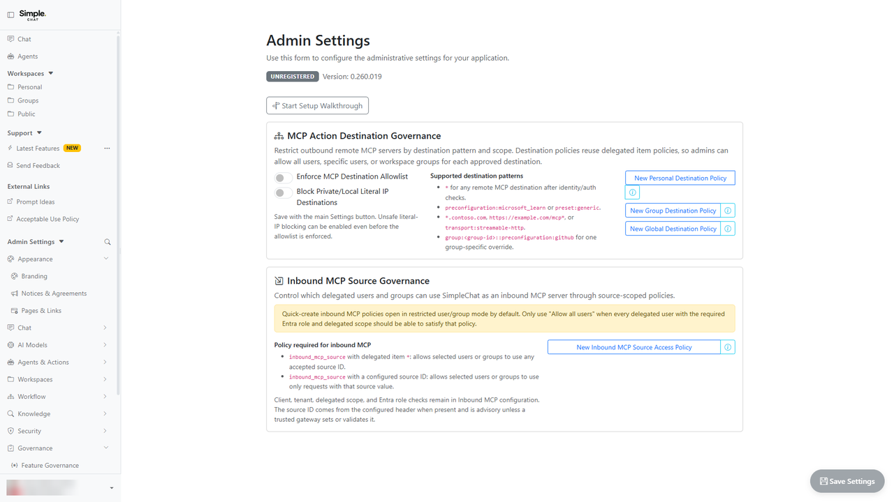 MCP Server Governance & Outbound Action Controls screenshot placeholder