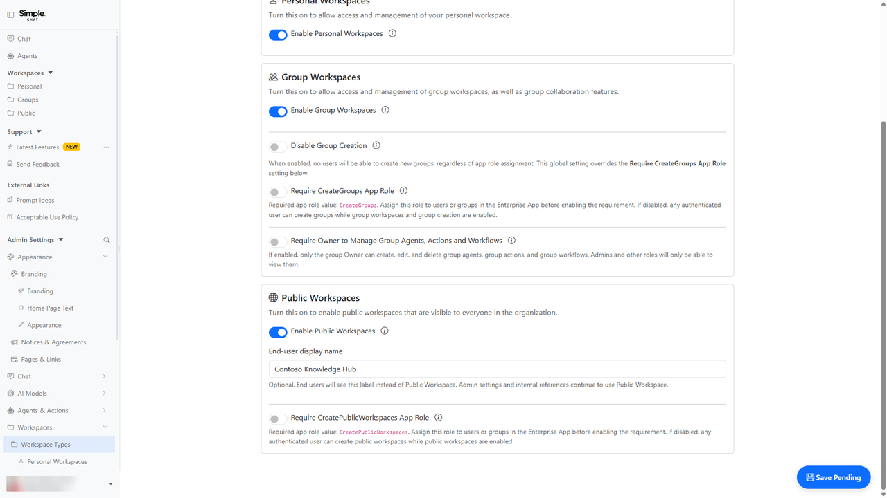 Custom Public Workspace Display Name screenshot placeholder