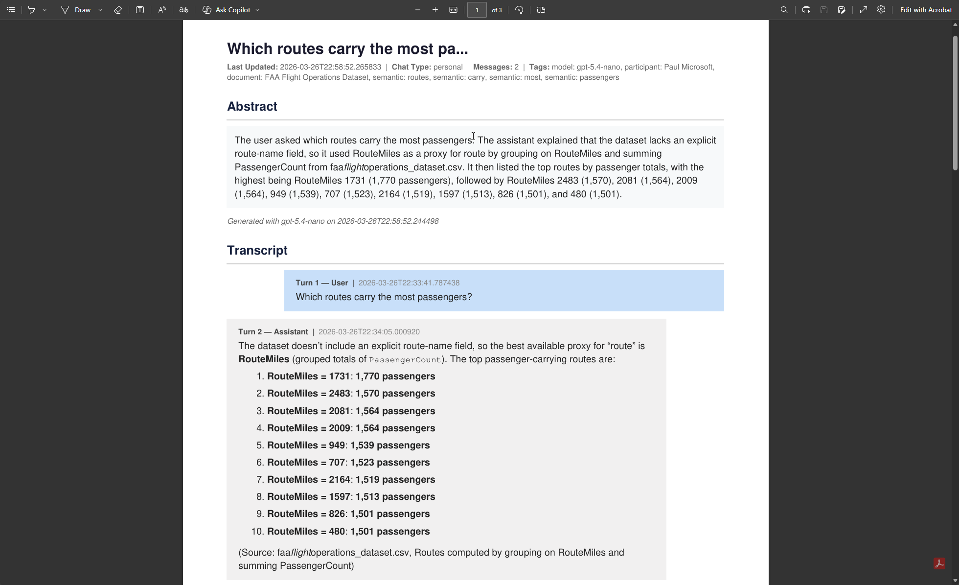 PDF export option screenshot