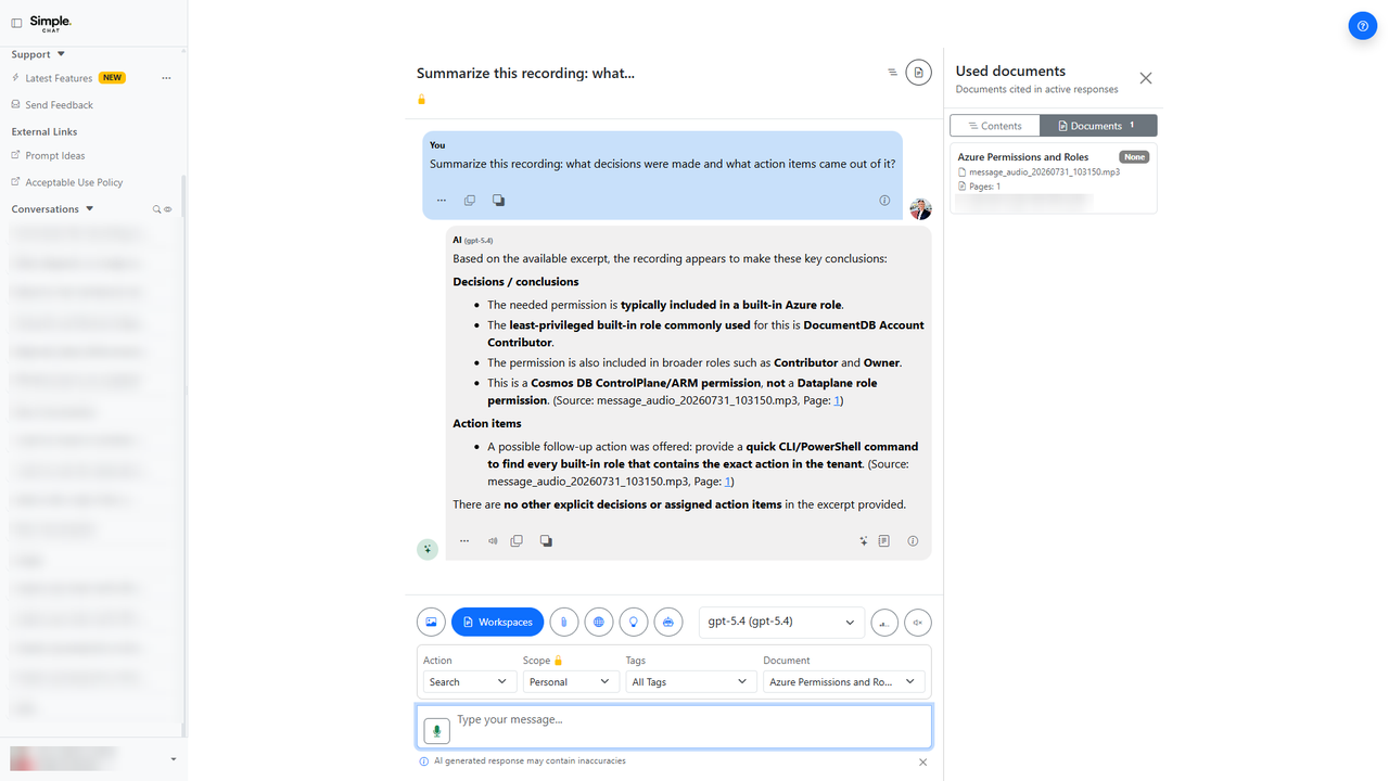 Ask About the Recording screenshot placeholder