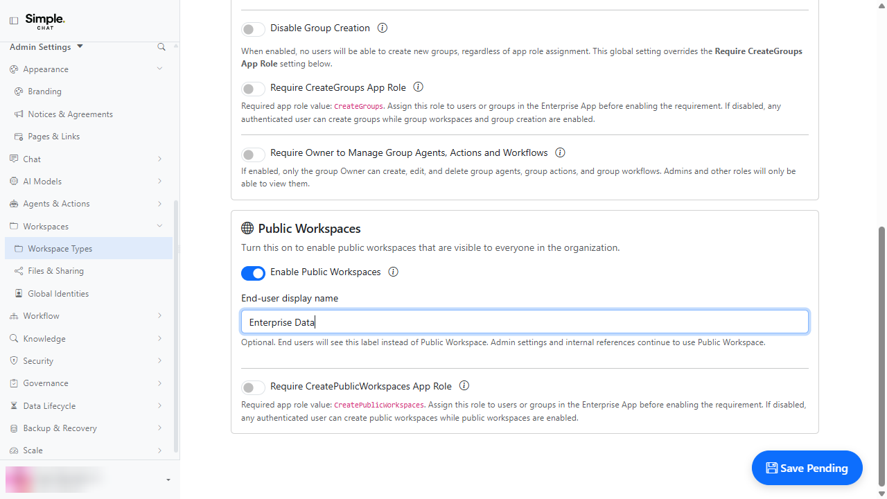 Set the End-User Label screenshot placeholder