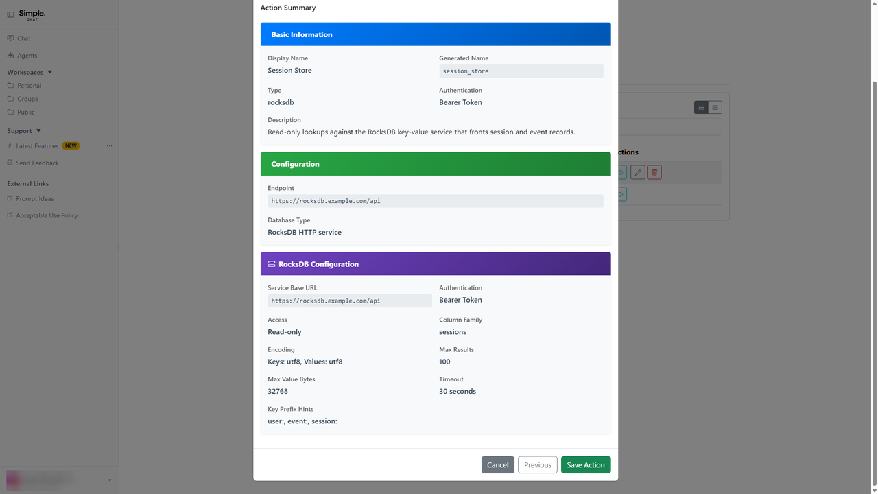 Review the Keyspace Configuration screenshot placeholder