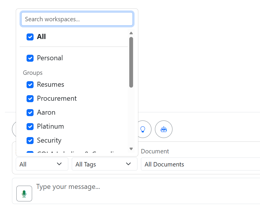 Tags, Grid View, and Chat Filtering | Simple Chat Documentation