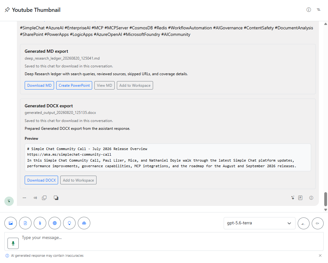 Conversation header with title actions, scope lock, workflow activity, contents, and document buttons visible.
