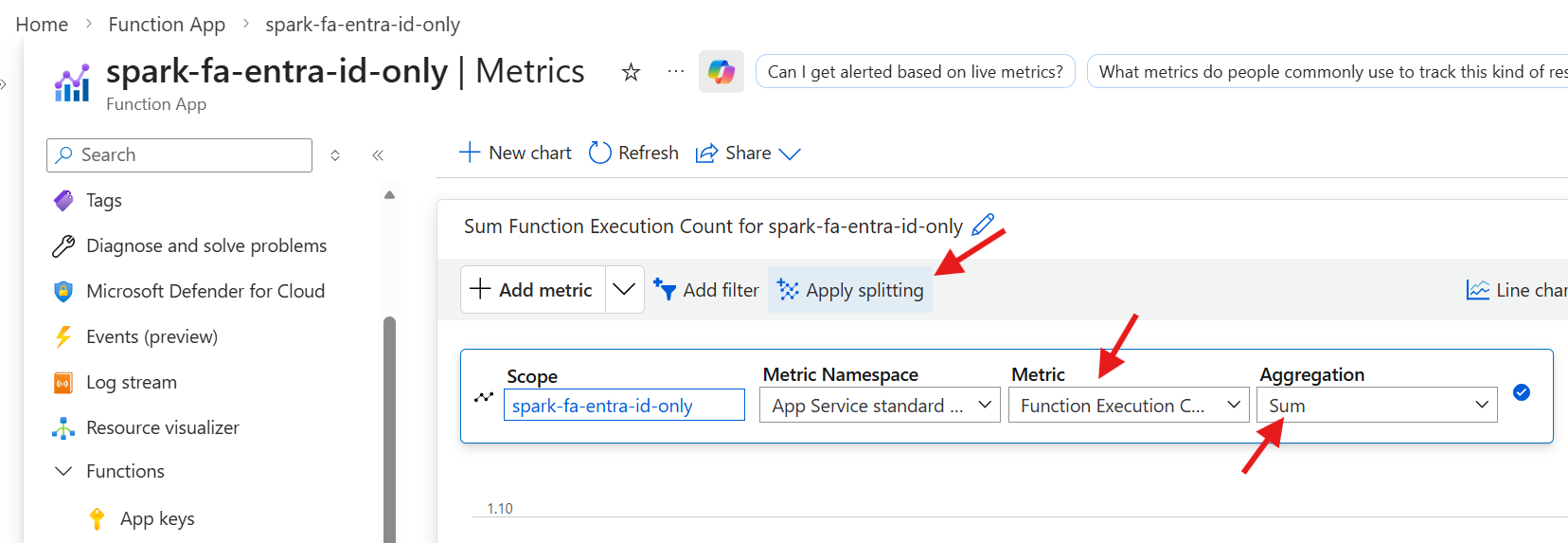 Function App Monitor Execution Count