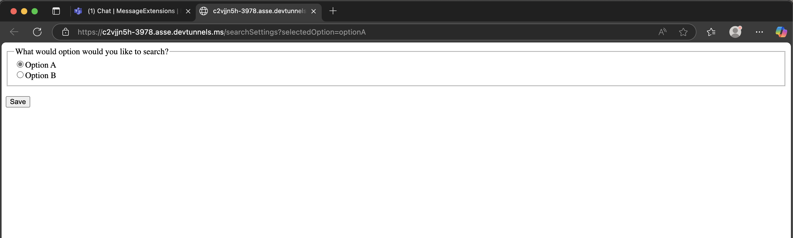 Settings Page