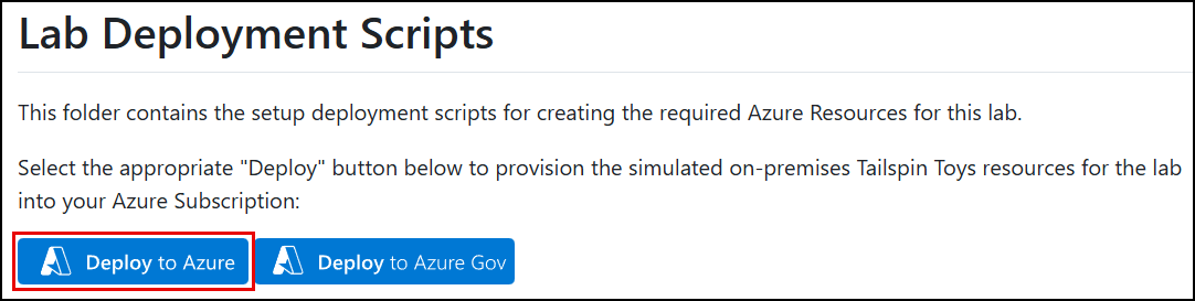 GitHub page with Deploy to Azure button highlighted