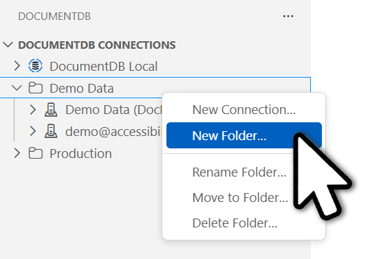 Folder Management in Connections View