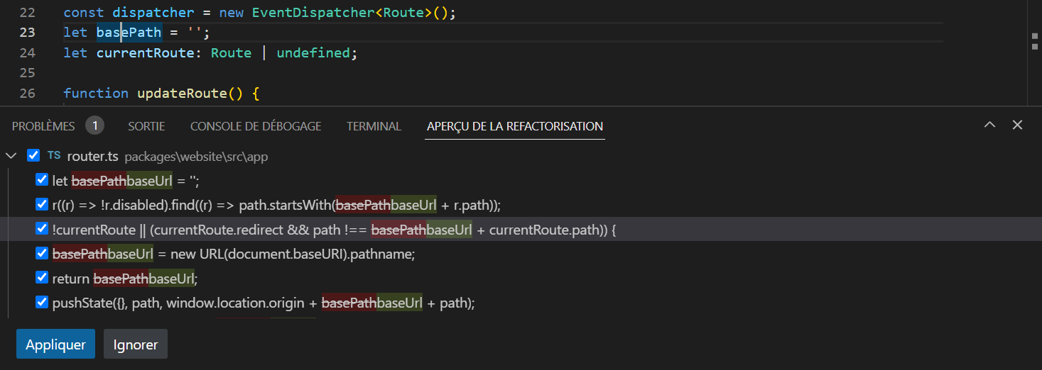 Refactoring preview